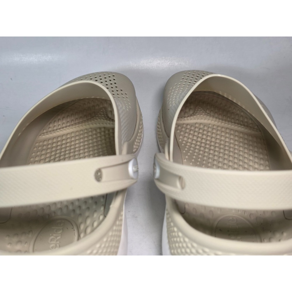 Crocs LiteRide 360 Clogs Mens Size 7 Women's 9 Cream White Slip On Shoes Sandals - Picture 12 of 14